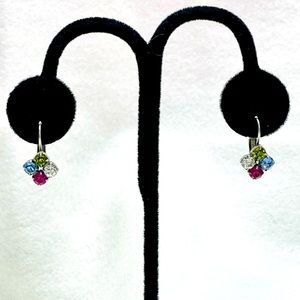 RETIRED SABIKA Crystal Lever-back Earrings